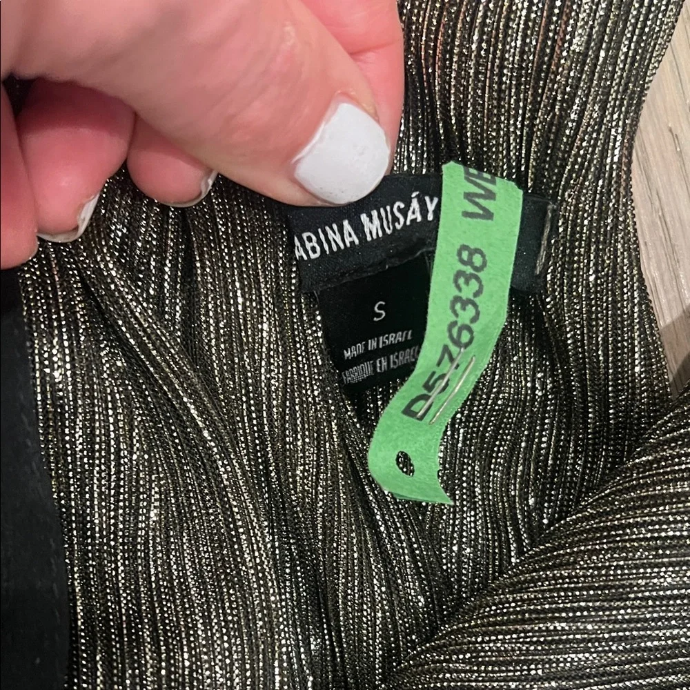 Sabina Musayev Ray Metallic Gold Maxi Dress - Picture 5 of 6